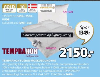 JYSK Temprakon Fusion Moskusdundyne tilbud