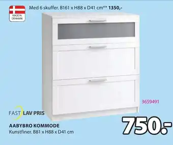 JYSK Aabybro Kommode tilbud