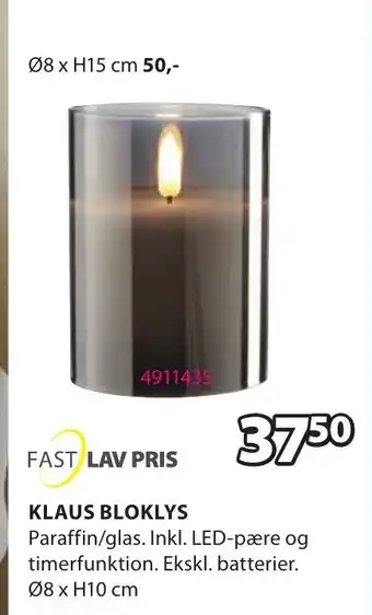 JYSK Fast Lav Pris Klaus Bloklys tilbud