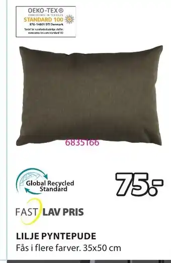 JYSK Fast Lav Pris Lilje Pyntepude tilbud