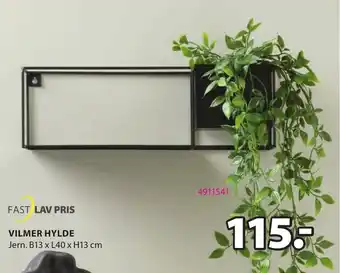 JYSK Fast Lav Pris Vilmer Hylde tilbud