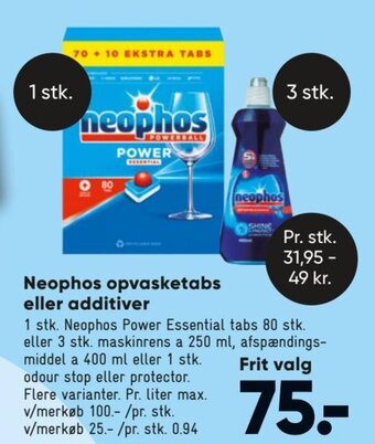 Bilka Neophos Opvasketabs eller Additiver tilbud