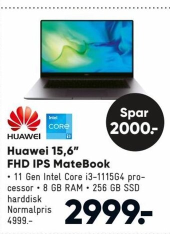 Bilka Huawei 15.6" FHD IPS MateBook tilbud