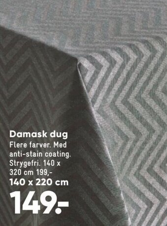Bilka Damask dug tilbud