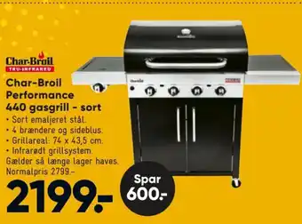 Bilka Char-Broil Performance 440 Gasgrill-sort tilbud