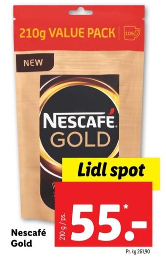 Lidl Gold instant kaffe tilbud