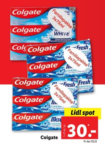 Lidl Colgate tandpasta tilbud