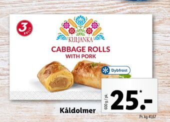 Lidl Kuljanka færdigretter tilbud