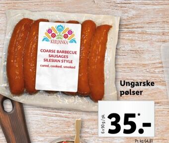 Lidl Kuljanka pølser tilbud