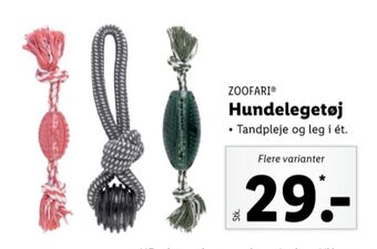 Lidl Zoofari hundelegetøj tilbud
