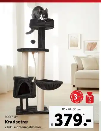 Lidl Zoofari kradsetræ tilbud