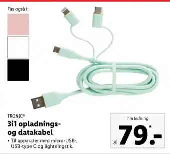 Lidl Tronic kabler tilbud