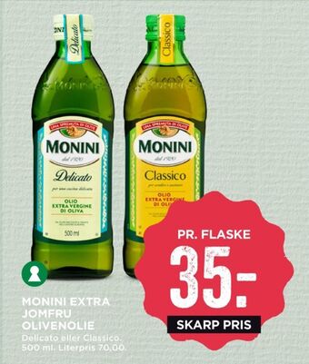 MENY Monini olivenolie tilbud