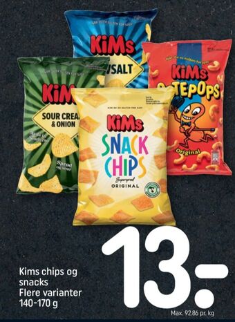 REMA 1000 Kims chips tilbud