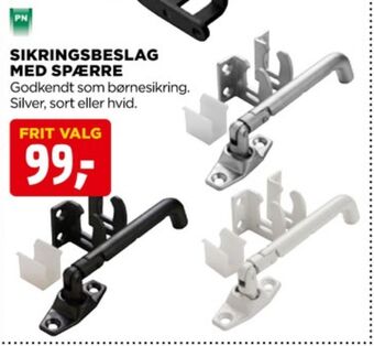 jem & fix Pn beslag sikringsbeslag tilbud