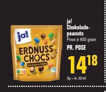 Poetzsch Padborg Ja! chokoladepeanuts tilbud