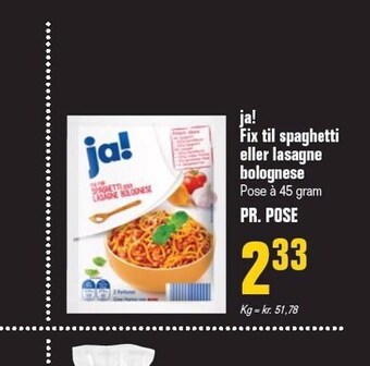 Poetzsch Padborg Ja! fix til spaghetti eller lasagne bolognese tilbud