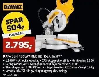 Bygma Kap-/geringssav m. udtræk tilbud