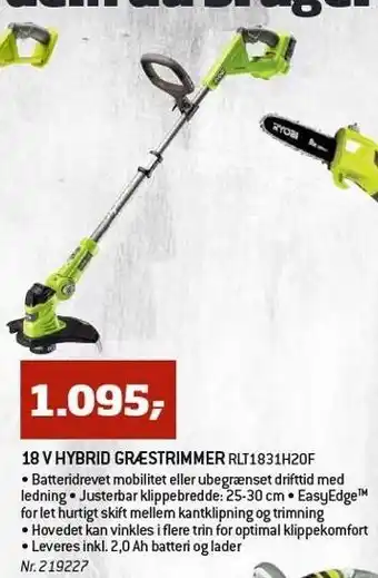 Bygma 18 v hybrid græstrimmer tilbud