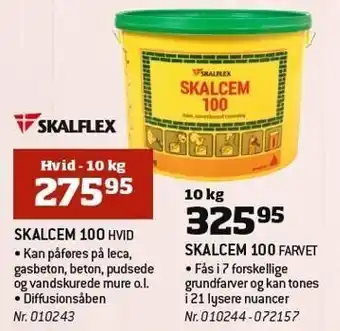 Skalcem 100 hvid el. farvet