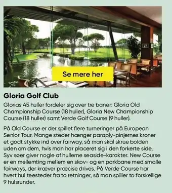 Gloria golf club
