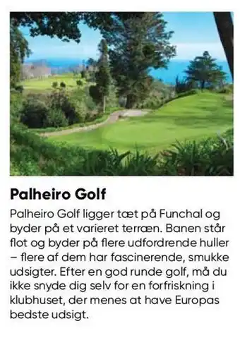 Bravo Tours Palheiro golf tilbud