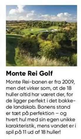 Monte rei golf