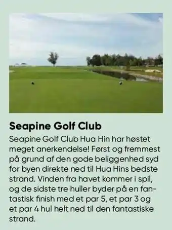 Bravo Tours Seapine golf club tilbud
