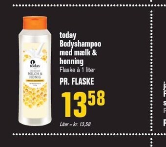 Otto Duborg Today bodyshampoo med mælk & honning tilbud