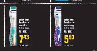 Otto Duborg Today dent tandbørste sensitiv el. whitening tilbud
