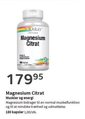 Helsam Magnesium citrat tilbud