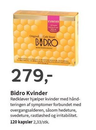 Helsam Bidro kvinder tilbud