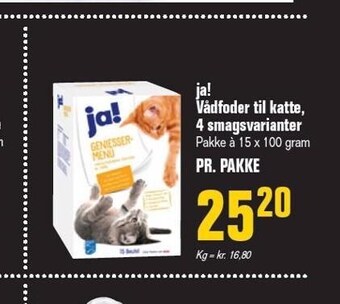 Otto Duborg Ja! vådfoder til katte, 4 smagsvarianter tilbud
