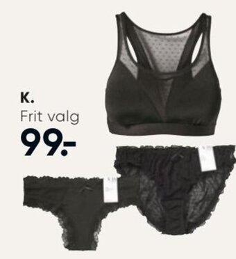 Bilka Bh eller 2-pak Trusse tilbud