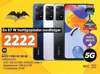 Power Xiaomi Note 11 Pro 5G 128 GB tilbud