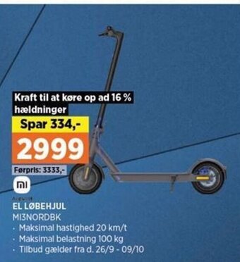 Power El Løbehjul tilbud