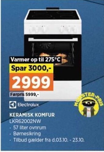Electrolux Keramisk Komfur