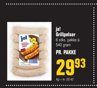 Otto Duborg Ja! grillpølser tilbud