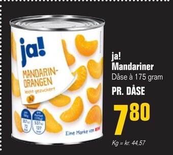 Otto Duborg Ja! mandariner tilbud