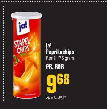 Poetzsch Padborg Ja! paprikachips tilbud
