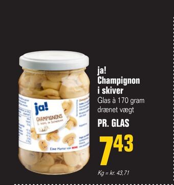 Poetzsch Padborg Ja! champignon i skiver tilbud
