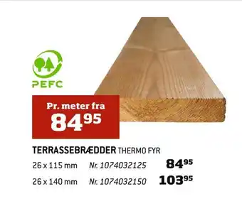 Terrassebrædder thermo fyr