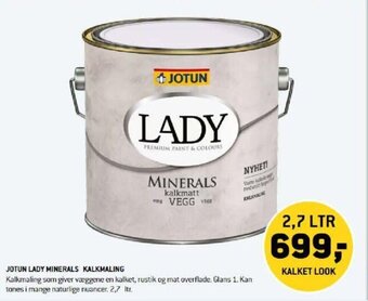 XL-BYG Jotun Lady Minerals Kalkmaling tilbud
