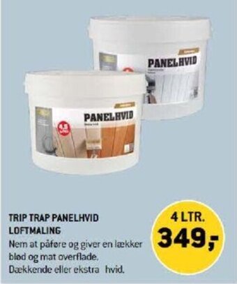 XL-BYG Trip Trap Panelhvid Loftmaling tilbud