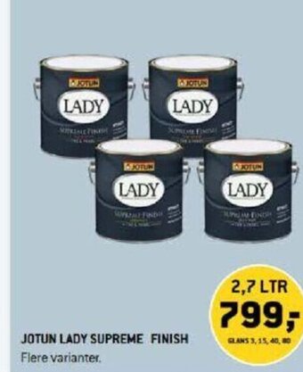 XL-BYG Jotun Lady Supreme Finish tilbud