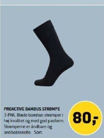 XL-BYG Proactive Bambus Strømpe tilbud