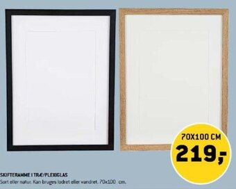 Skifteramme i Træ/Plexiglas