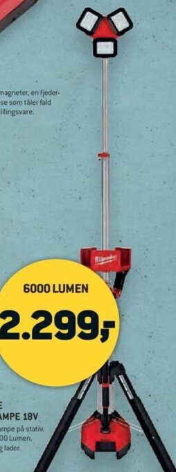 XL-BYG Milwaukee Arbejdslampe 18V tilbud