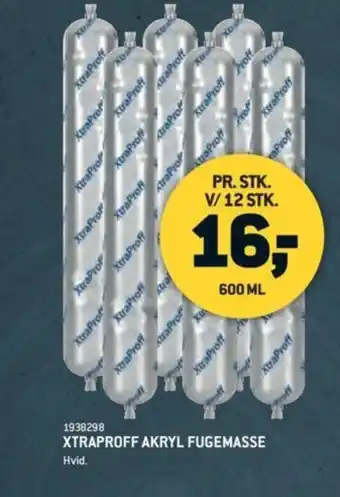 XL-BYG Xtraproff Akryl Fugemasse tilbud