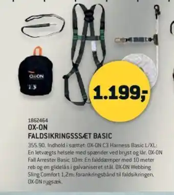 XL-BYG Ox-On Faldsikringsssæt Basic tilbud